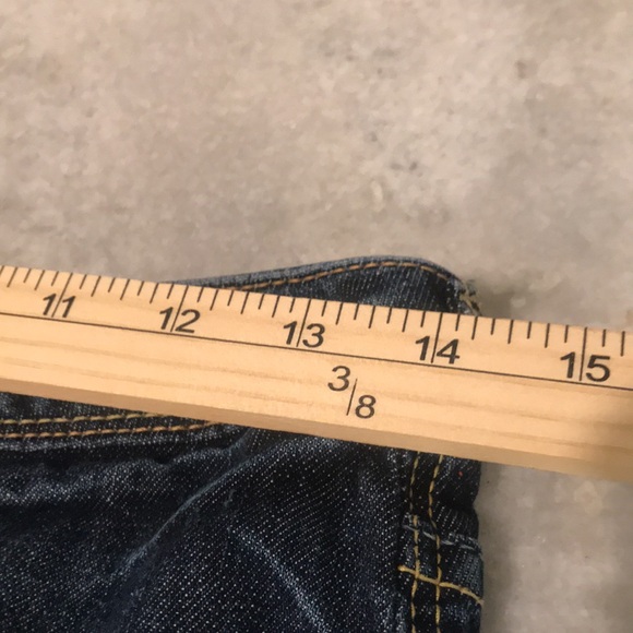 Banana Republic Denim Skirt Womens Size 0 Blue Jean Cactus Distressed Pencil - Picture 7 of 9